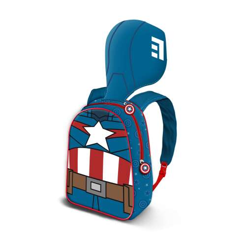 Taška do škôlky Captain America s kapucňou 31 x 26 x 11 cm 31 x 26 x 11 cm Modrá/Červená