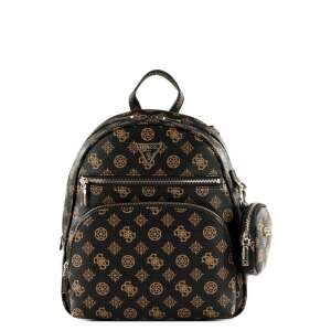 Guess Power Play HWPG90 brauner Rucksack mit Logomuster - Rucksäcke