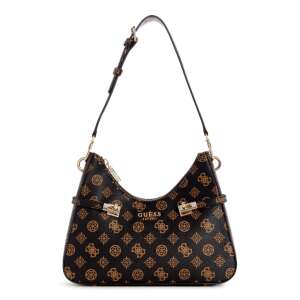 Geantă de umăr Guess Loralee Hobo PG922602 maro pentru femei, din piele ecologică, 27 x 14 x 7 cm - Valize și genți