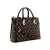 Torebka Guess Loralee Status Satchel PG922606 brązowa, damska listonoszka z logo, widok z boku