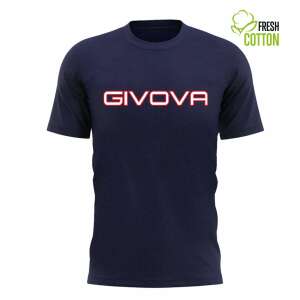 Kurzarm-T-Shirt, Givova MA008 XL INTL Blau 110498708 - T-Shirts für Herren
