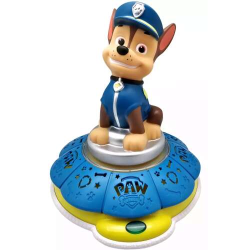 Paw Patrol Chase 3D Lampka nocna z dźwiękami - 29 cm, Niebieska