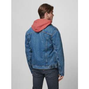 Levi's férfi világoskék farmerdzseki, sherpa béléssel, hátulnézet - Levi's