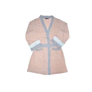 Dámsky župan Exclusive P1331, svetloružový, veľkosť S, 100% bavlna so čipkou - Dámske oblečenie