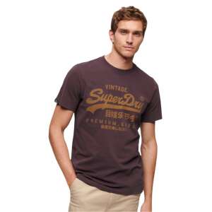 T-Shirt Superdry Vl Premium Goods Graphic 2XL INTL Burgunderrot 110499349 - T-Shirts für Herren