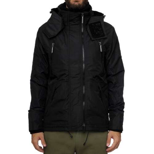 Superdry Herren Mountain Windcheater Jacke, Schwarz, Größe M