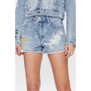 Spodenki Guess Mom W3GD26 29 US Biały/Jasnoniebieski 110500528 - Dla kobiet