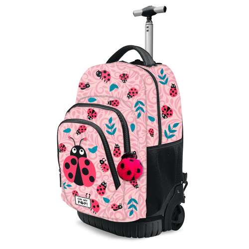 Troller Bag Oh My Pop! Katicabogár 47 x 32 x 27 cm Rózsaszín