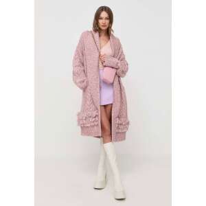Cardigan lung de dama Guess Liliane W3BR43 Roz S INTL 110501019 - Îmbrăcăminte pentru femei