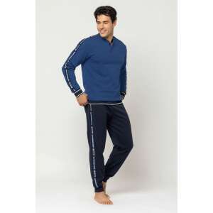 Langer Pyjama für Herren Lotto LP2120 Blau L INTL 110501242 - Mode & Kleidung