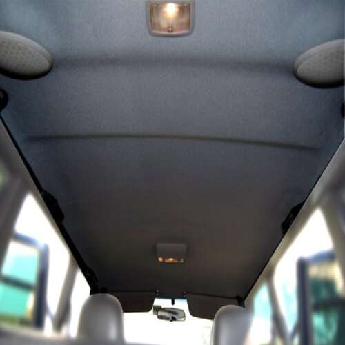 Anyag autótető felújításhoz, textil anyag szivacs háttal, sötétszürke szín, méret 2m x 1,70m 110502468