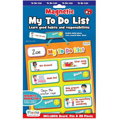 Fiesta Crafts - Mágneses Teendő Lista - Játék - 18x25cm 110502568