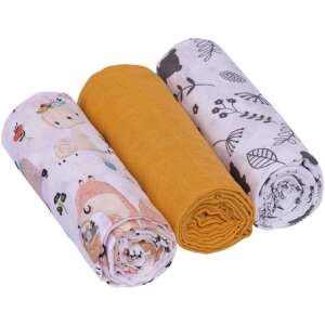 3 db Infantilo IF19192 muszlin pelenkából álló készlet 110502627 - Textil pelenka
