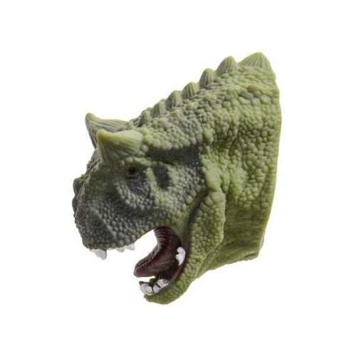 LG9539 Dinoszaurusz ujjbáb, Zöld gumi Pachycephalosaurus játék gyerekeknek