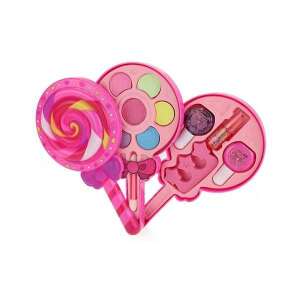 Sminkkészlet, gyerekek nyalóka formájú dobozban, rózsaszín