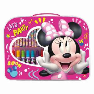 Minnie Mouse Malset 'Let's Party', rosa Koffer mit Minnie Mouse Design, enthält Buntstifte, Filzstifte, Bleistifte und mehr - Schreibwaren