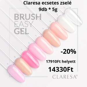 Claresa Brush Easy Gel - ecsetes zselé szett (9db) 110505230 - Nono