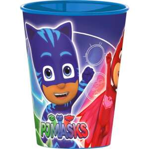 PJ Masks Plastikbecher, 260 ml, blau mit Catboy, Owlette und Gekko Figuren - Gläser