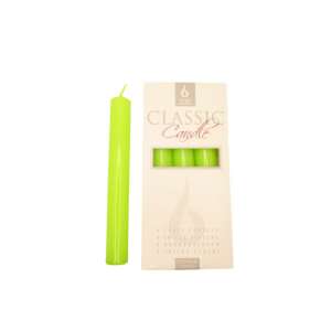 Gyertya klasszikus kiwizöld 4 db/cs, 2 cm x 17 cm 110509690 - Bartek Candles