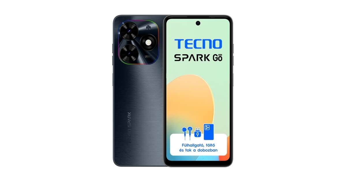 Tecno Spark Go 2024 6,56 LTE 3/64GB DualSIM Gravity Black okostelefon ...