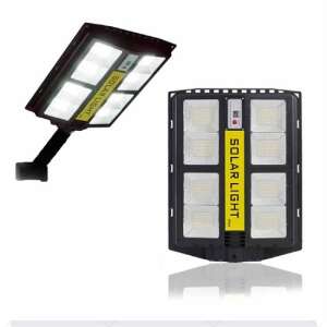 Iluminat stradal cu LED, solar, cu telecomandă, lampă de curte cu senzor de lumină și mișcare, 800W 110511466 - Nonbrand Lanternă solară