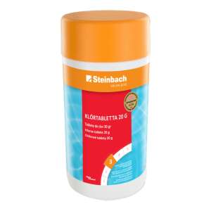 Хлорни таблетки Steinbach Aquacorrect 20g - 1kg контейнер за дезинфекция на басейни - Хлорни таблетки