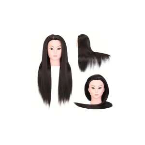 Fodrász, sminkes gyakorló babafej - fekete hajjal 110529311 - Fodrász babafej