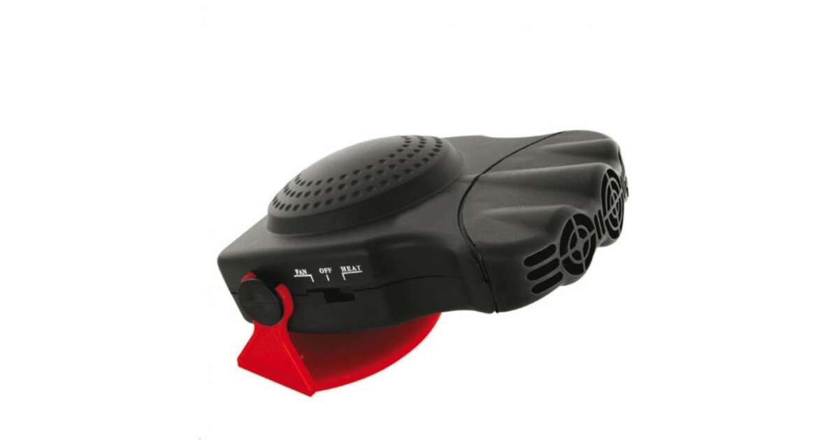 Ventilatore Auto Carpoint 12V - 15,3cm Oscillante, Metallico, Da Accendisigari