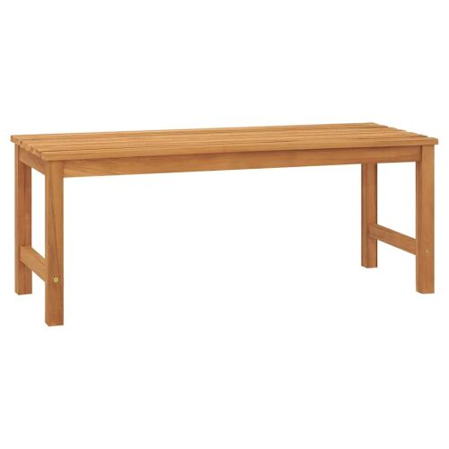 vidaXL Tíkfa kerti pad 114 cm, kültéri ülőalkalmatosság - Kerti pad