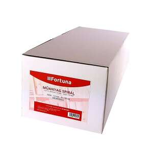 Iratspirál műanyag FORTUNA 14mm 81-100 lap fehér 100/dob 110544099 - Fortuna