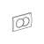 Geberit BASIC DELTA 01 nyomólap Duofix WC tartályhoz - alpin fehér 110555450
