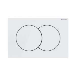 Przycisk spłukujący Geberit Przycisk uruchamiający Geberit Delta01, przedni, biały-alpin [1/10/180] 110555450 - Akcesoria do zbiornika toalety