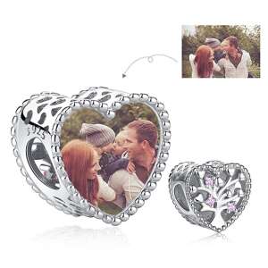 Fotó-charm készítés egyedi képpel -életfa mintával - Pandora stílusú, 925 ezüstből 110557045 - Női kiegészítő