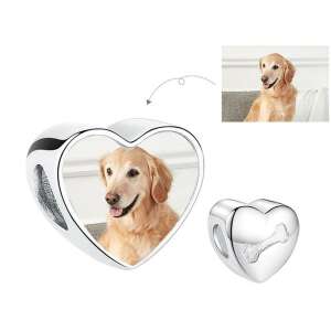 Fotó-charm készítés egyedi képpel - csont mintával - Pandora stílusú, 925 ezüstből 110557046 - Női kiegészítő