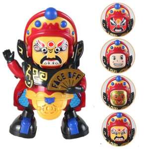 Szecsuáni arcváltó tradicionális elektromos táncoló baba, hagyományos kínai kultúra játék szobor (BBJ) - Nonbrand Interaktív gyerek játék