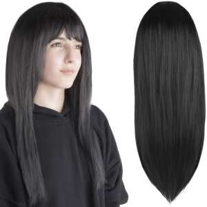 Hosszú, fekete női paróka 110559686 - Paróka