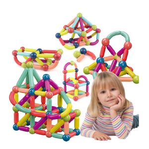 Mágneses építőjáték gyerekeknek: Fejlesztő játék 56 darabbal  139803861 - Mágneses építőjáték