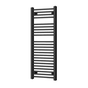 Design törölközőszárító radiátor fekete 500x1200mm Welland Lux | Készletről | Gyors kiszállítással