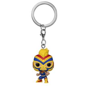 Marvel Lucha Libre Captain Marvel kľúčenka, figúrka Funko Pop La Estrella Cósmica La Estrella Cósmica - Kľúčenky
