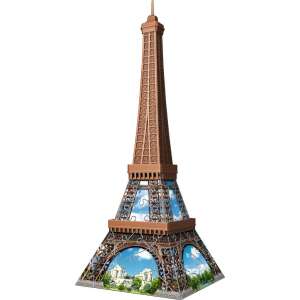 Detailansicht des zusammengebauten Ravensburger Mini Eiffelturm 3D Puzzles - Ravensburger Puzzle