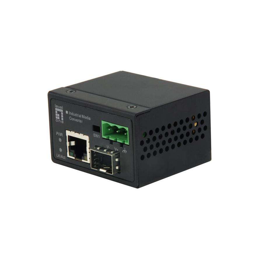 LevelOne IEC-4000 mrežni medijski konverter 100 Mbit/s Crni (IEC-4000)