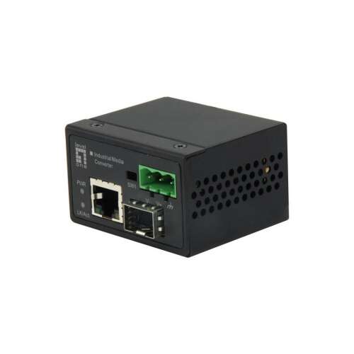 LevelOne IEC-4000 sieťový mediálny konvertor 100 Mbit/s Čierny (IEC-4000) 110572639