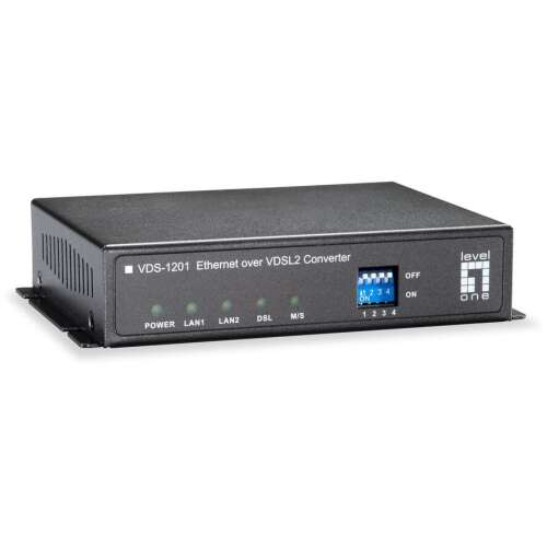 LevelOne VDS-1201 мрежов медиен конвертор 100 Mbit/s Черен (VDS-1201) 110573168