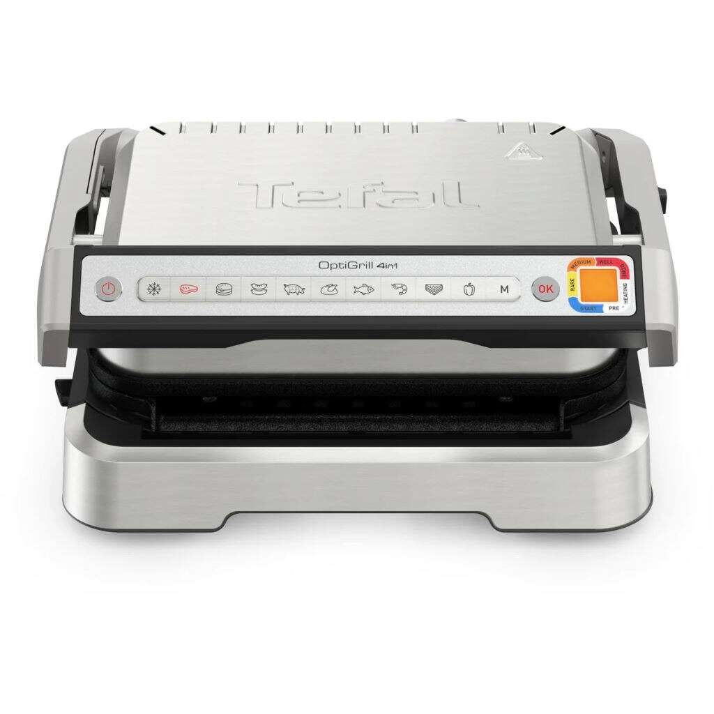 E-shop Tefal GC774D30 OptiGrill 4v1 kontaktný gril, čierno-strieborný