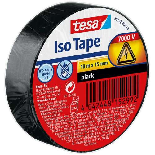 Tesa bandă izolatoare 10m 15mm negru 110579059