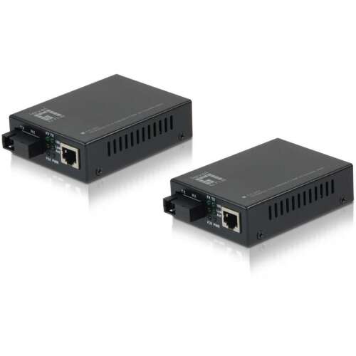 LevelOne FVT-2202 konwerter mediów sieciowych 100 Mbit/s Czarny (FVT-2202) 110579229