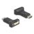 Delock Adapter DisplayPort 1.1-dugós csatlakozó DVI-csatlakozóhüvely passzív fekete (66615) 110579329