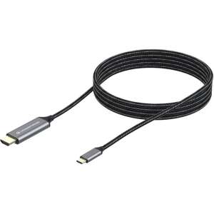 Kabel USB Conceptronic USB-C - HDMI 2 m Czarno-srebrny (ABBY10G) 110579370 - Conceptronic