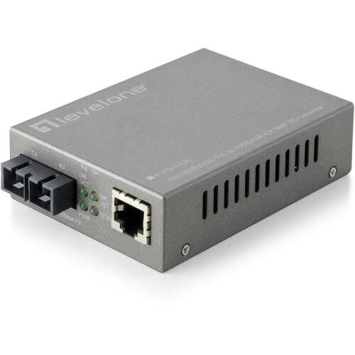 LevelOne FVS-3120 convertor media de rețea 100 Mbit/s Single-mode Gri (FVS-3120) 110579453