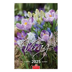 Falinaptár CSG 2025 Virágos Fali Naptár Borító - Naptár